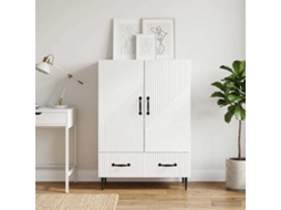 Vidaxl Buffet Com Gaveta Branco 66 X 34,5 X 95 Cm Derivados De Madeira