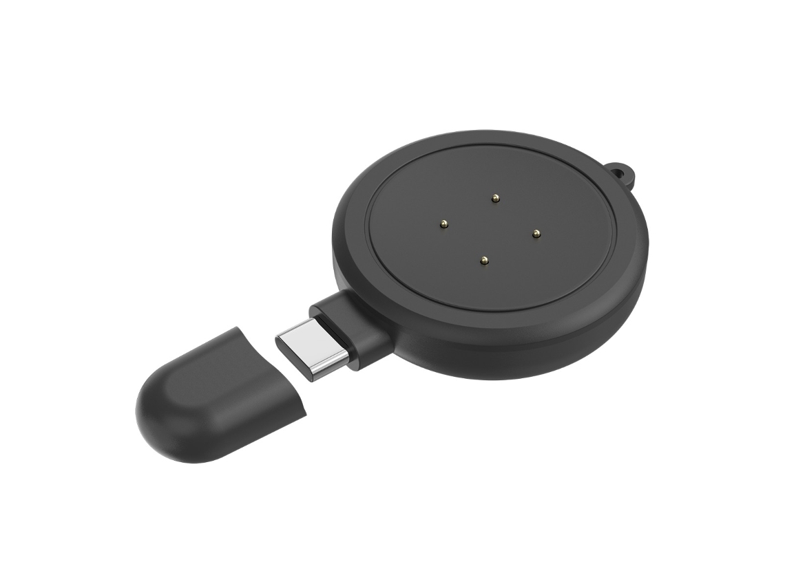 Carregador Compatível Com Google Fitbit Versa 3/4/sense 1/2/ace Lte - Carregamento Rápido E Fiável Black