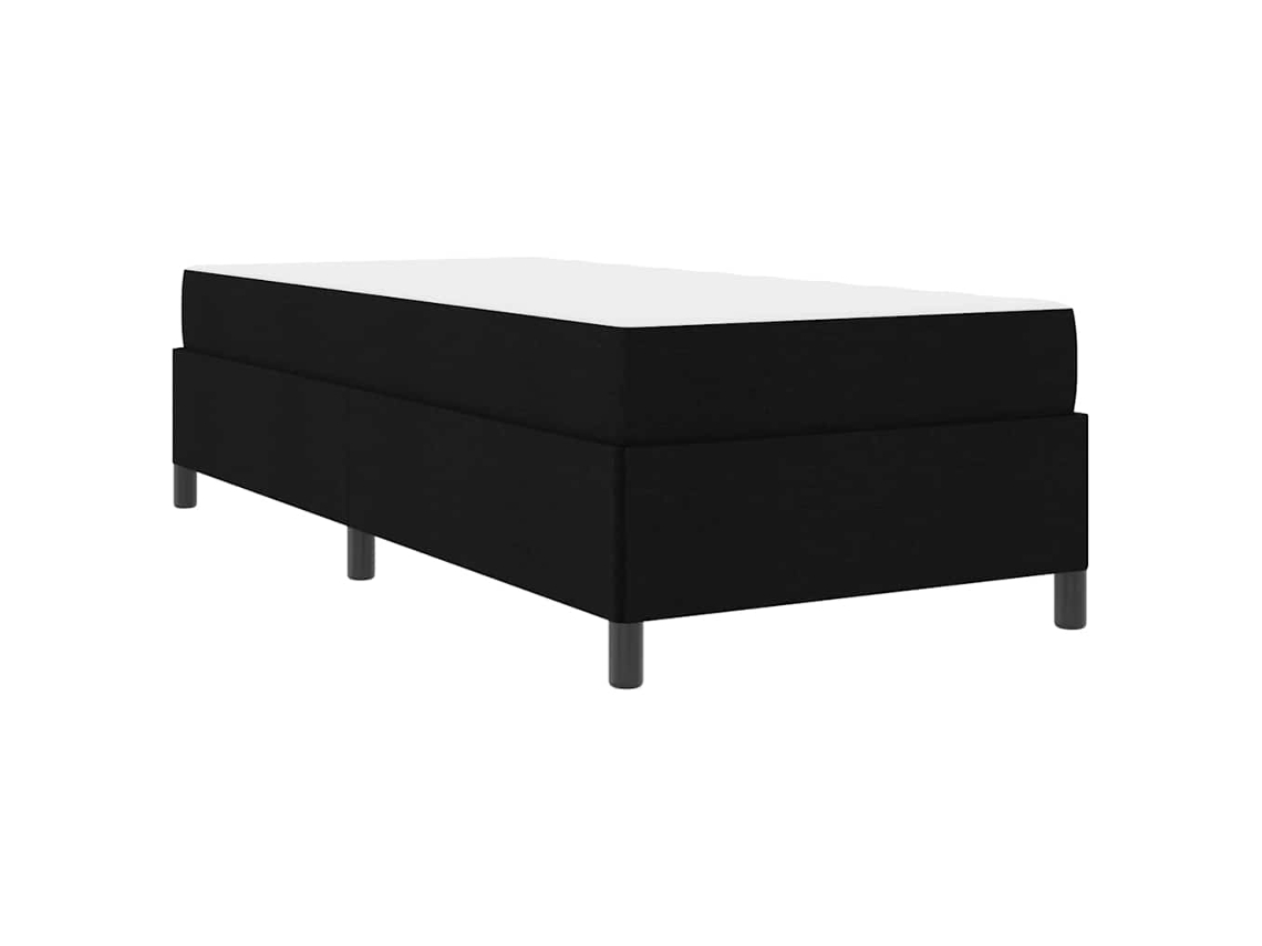 Conjunto 1 Cama Box Vidaxl Preto Tecido (90 X 200 Cm)