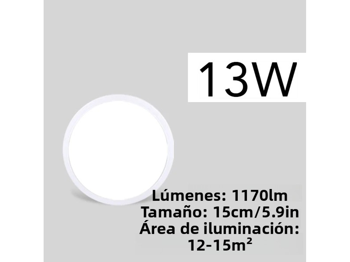 Painel Decorativo de Led Ultrafino de 2,2 Cm para Luminária de Teto, Econômico e Sem Cintilação. MDUG (luz Quente 13w)
