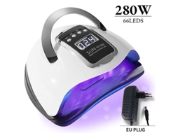 Secador De Unhas Uv De 280 W Para Esmalte Em Gel Acrílico Com Lâmpada Led Uv De 66 W Ly Ebike
