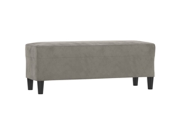 Bench, Benches Vidaxl Cinzeto Veludo (100 X 35 X 41 Cm)