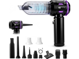 Nettlife Aspirador Vertical Sem Fio 17000pa - Motor Sem Escova 3 Velocidades, 4 Em 1 Para Carro, Casa E Pelos De Pets