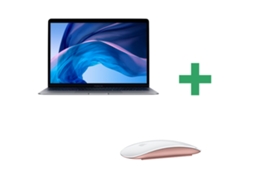 Macbook Air 13 Apple Cinzento Sideral Rato Mágico Rosa Incluse (Recondicionado Sinais de Uso)