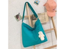 Lurelia Saco Grande Reutilizável Em Lona De Algodão, Compras, Diy E Uso Diário, Verde