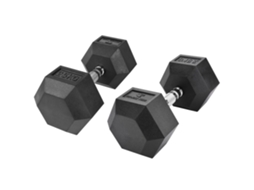 Halteres Hexagonais 25kg Fitness Tech – Conjunto com 2 Unidades