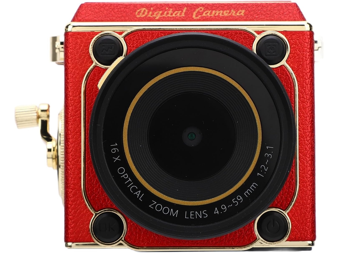 Câmera Digital Vintage, Câmera Compacta Retrô Com Foco Automático, Zoom