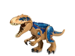 Blocos de construção montados, brinquedos de dinossauro Tiranossauro, modelo animal para crianças, blocos de brinquedo Slowmoose