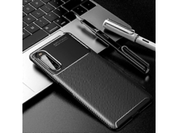 Capa De Tpu À Prova De Choque Com Textura De Fibra De Carbono Para Sony Xperia 10 Ii
