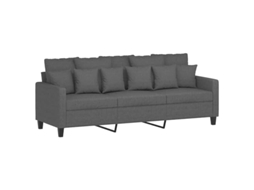 3-seater Sofa, 3-seater Sofas Vidaxl Cinzeto Tecido (n/a)