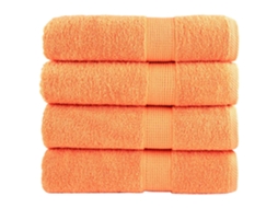 Toalhas de Banho Premium Solund, 4 Unidades, Verdes, 100x150 Cm, 600 G/m BRILVIBERA