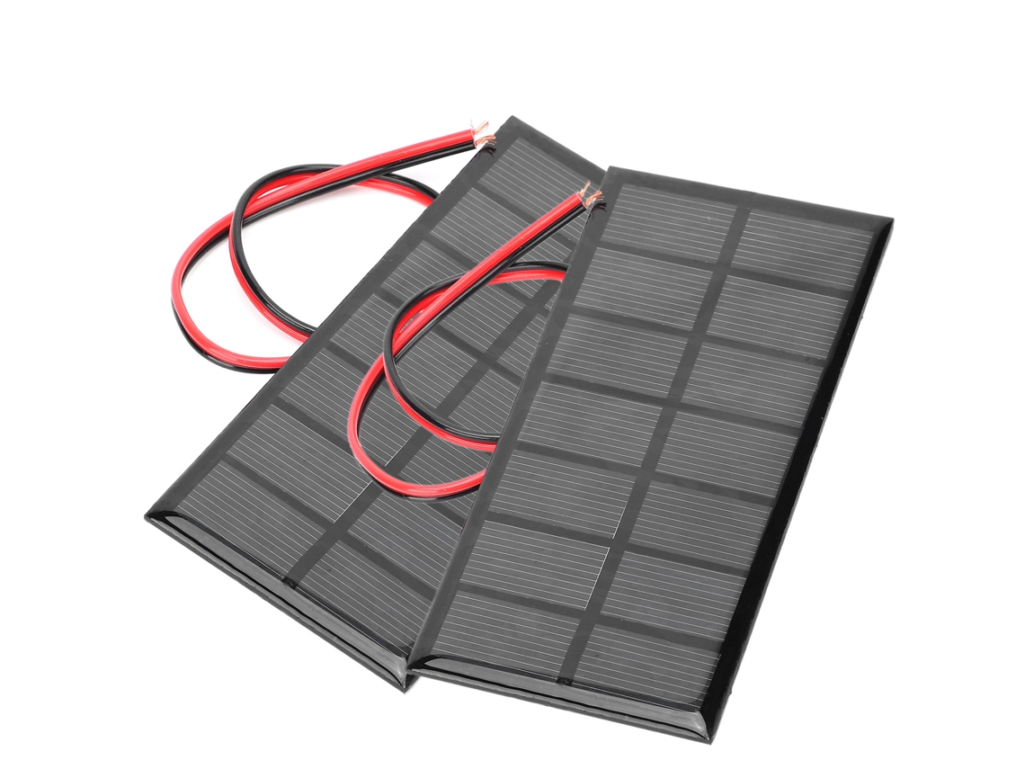2 Piezas Painéis Solares Mini Epóxi 3.5v 250ma Célula De Silício Poli Diy Carregador Com Cabo 30cm