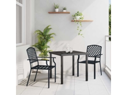 Vidaxl Conjunto De Jantar Para Jardim 3 Pcs Antracite