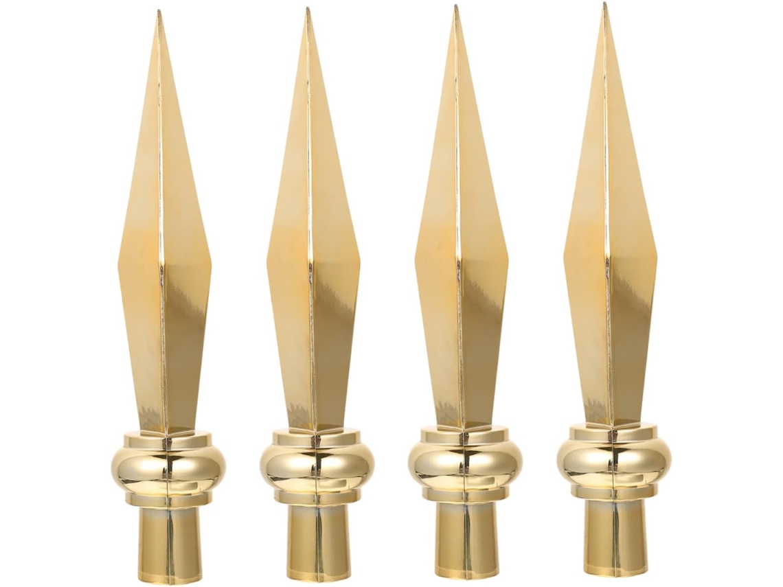 Conjunto De 4 Peças De Ponteiras Metálicas Para Bandeiras, Decoração De Cabeçalho Para Conferências. Gokoco