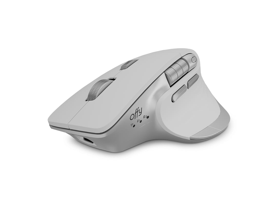 Offy Nexo Wireless / Bluetooth Ergonomic Mouse 4800 Dpi - White