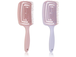 Conjunto De 2 Escovas Cabelo Unissex, Que Não Puxam Os Fios, Adequadas Para Cabelos Molhados E Secos, Proporcionam Mais