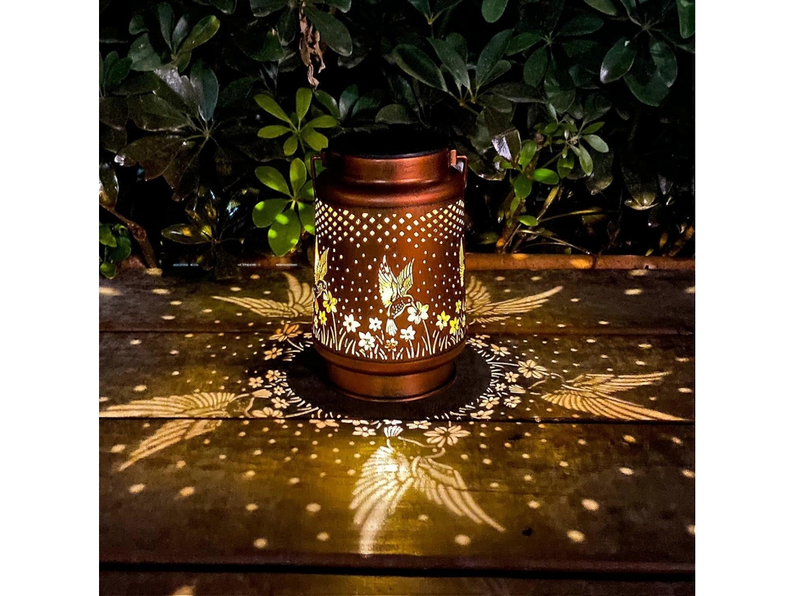 Luminária Solar Decorativa, em Formato de Flor, Material Metal, para Jardim, Áreas Externas AQUAFORGE