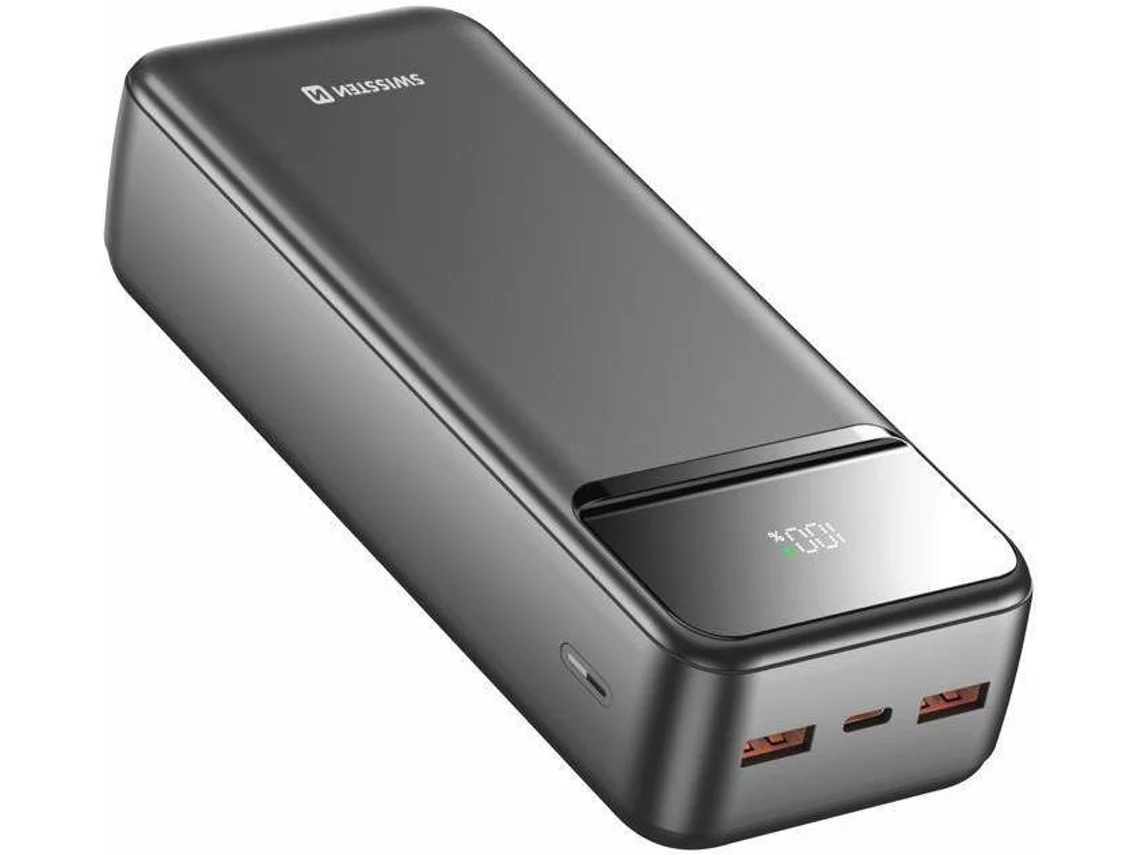 Powerbank SWISSTEN PowerLine 30.000 mAh  (Cinzento)