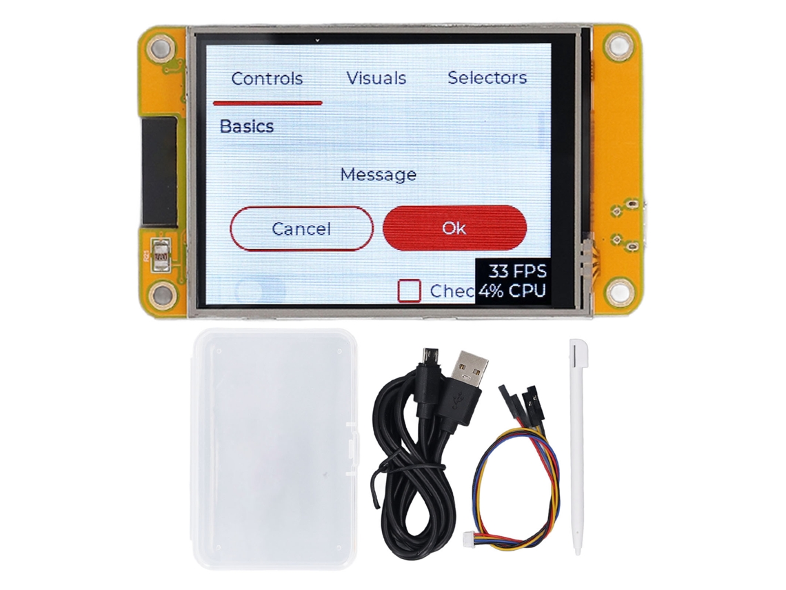 Mali placa de Desenvolvimento Esp32 com Tela Touch 2.8 Polegadas 240x320 Tft Módulo Cpu Dual Core Wi fi Bluetooth