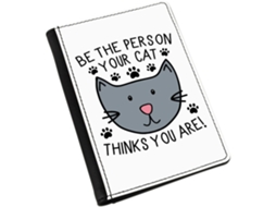 Porta Passaporte Gift Base Seja a Pessoa Que Seu Gato