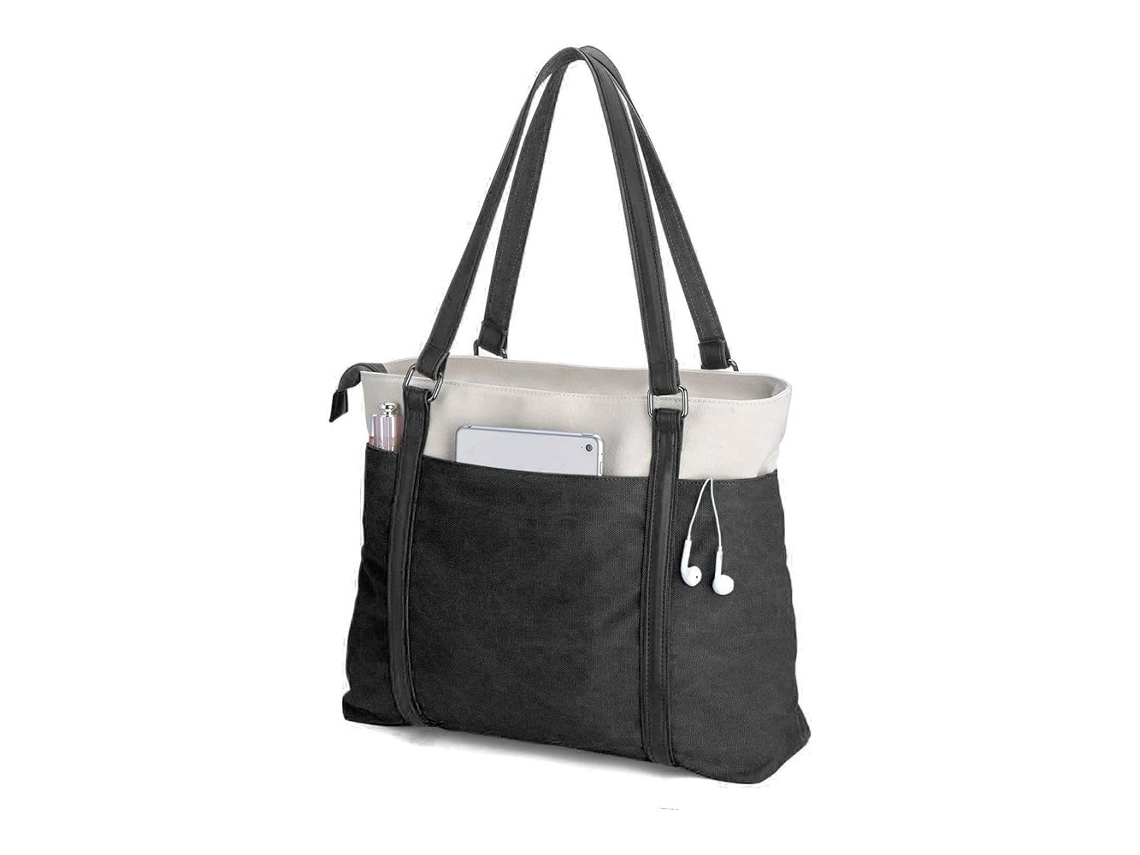 Bolsa Leve De Lona Para Laptop Feminina, 15,7 Polegadas Brilvibera