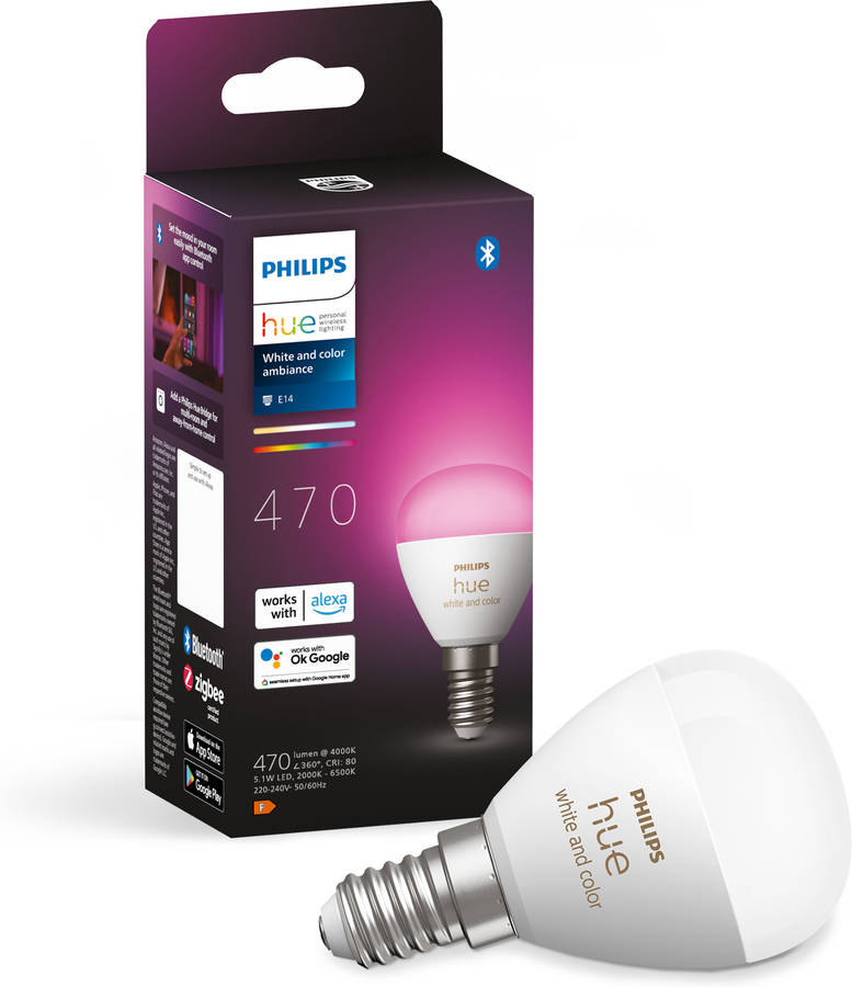 Lâmpada PHILIPS Signify Huewca 4.3W E14 L