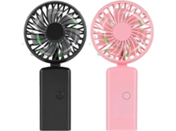 Ventilador De Mão, Portátil Recarregável Via Usb Com 3 Velocidades Ajustáveis, Mini Pessoal Potente Para Cílios,