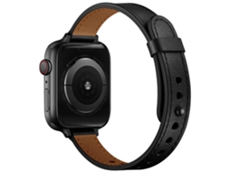 Bracelete para 22mm Universal Couro Genuíno Preto XIAOMOYU