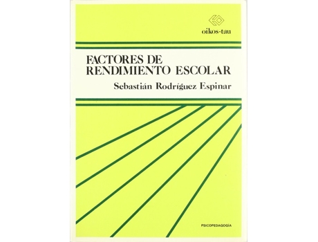 Livro Factores De Rendimiento Escolar de Sebastián Rodríguez Espinar (Espanhol)