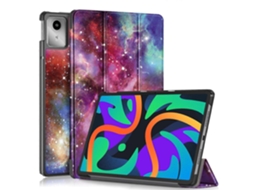 Capa De Couro Para Tablet Lenovo Tab M11/ Xiaoxin Pad 11 2024, Pintada À Mão, Com Suporte Triplo.
