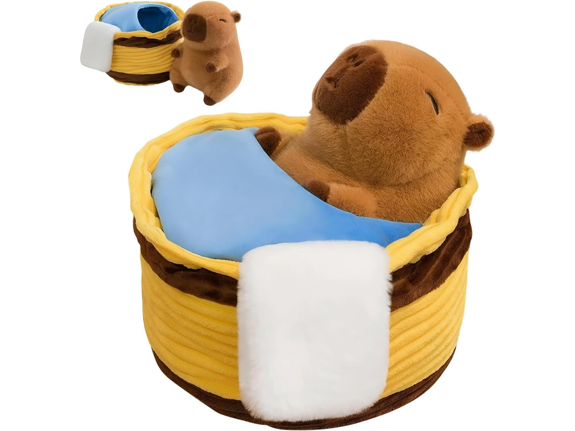 Pelúcia De Capivara, Boneca Colecionável Design Animado, Macia E