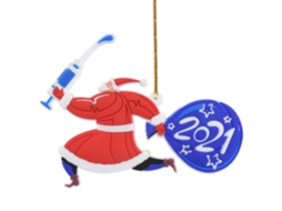 Enfeite de Natal Santa Claus para Decoração de 2021, Pendurar e Diy LAXISCREED