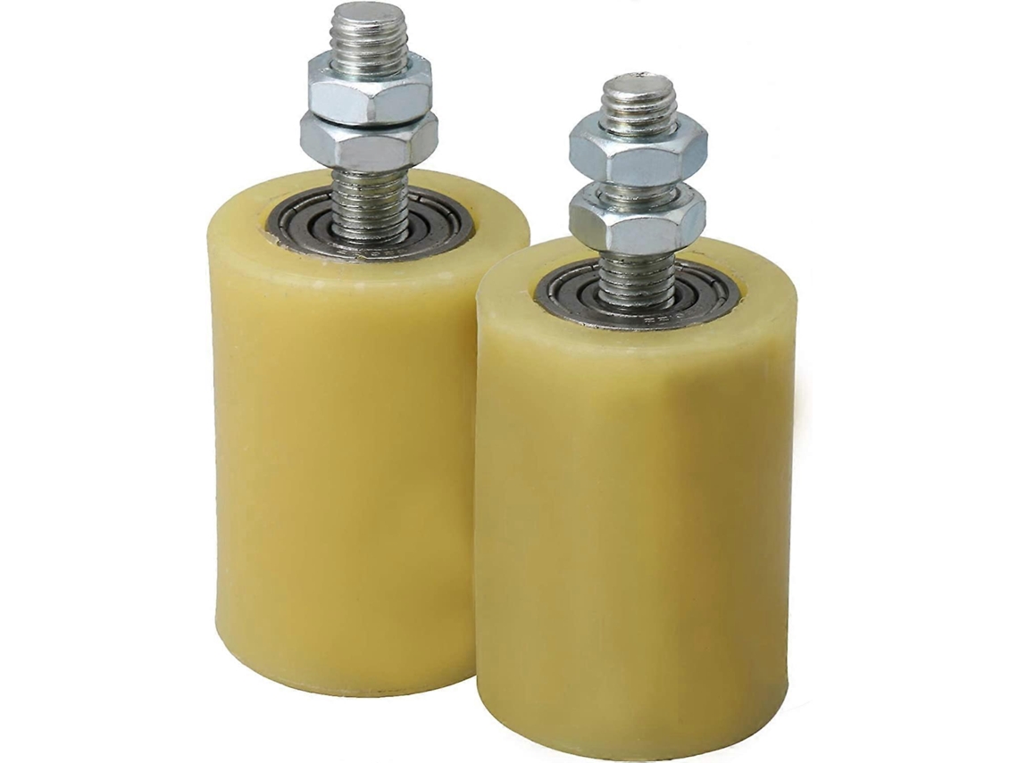 Rueda Guía de Acero M12 50x70mm Con Rodamiento 6201zz de Pp, Paquete de 2 para Puertas Eléctricas Y Hierro