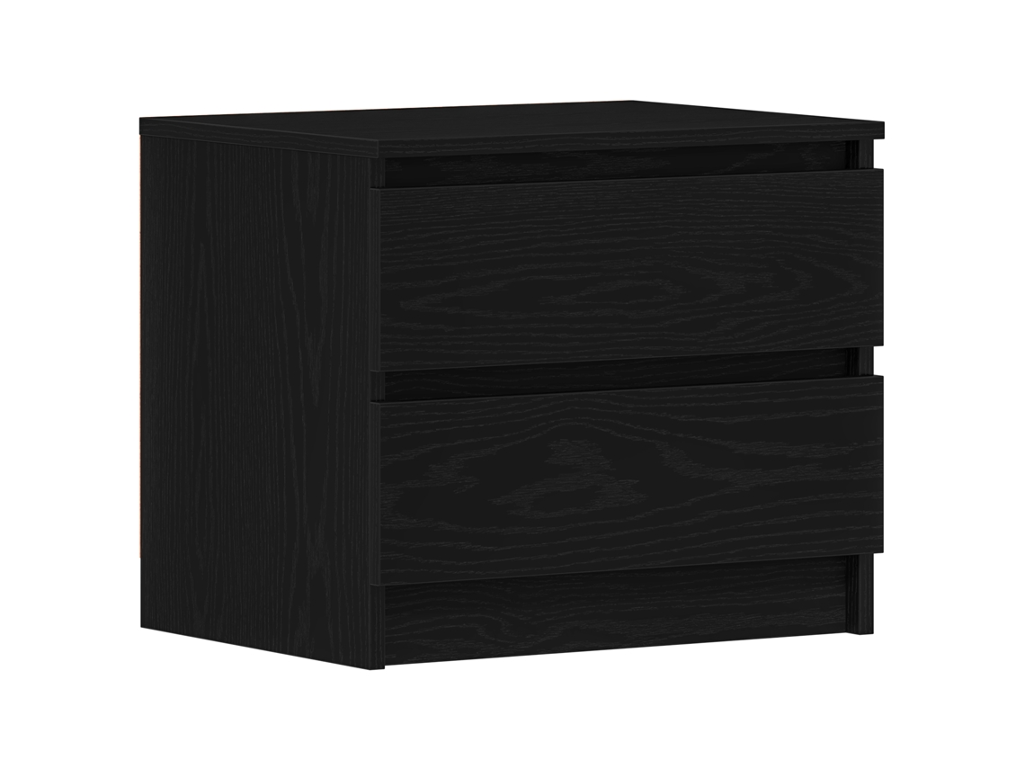 Conjunto 2 Mesa-de-cabeceira Vidaxl Preto Derivados De Madeira (50 X 40 X 43,5 Cm)