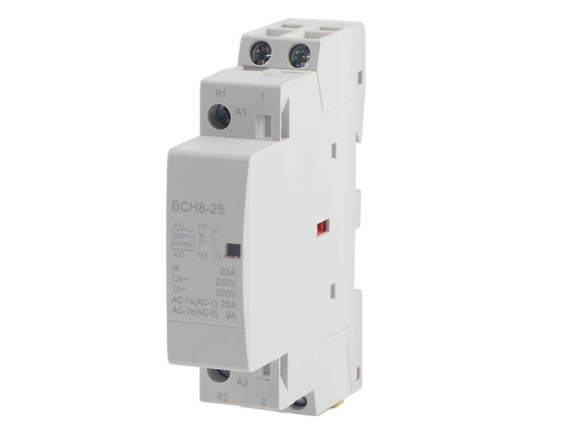 Contacto Ac Doméstico Din Rail 2p 25a 220v/230v 1no 1nc 50/60hz Baixo Ruído Economia de Energia S/MARCA