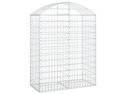 Gabion Basket, Gabion Baskets Vidaxl Prateado Ferro (100 X 50 X 120/140 Cm)