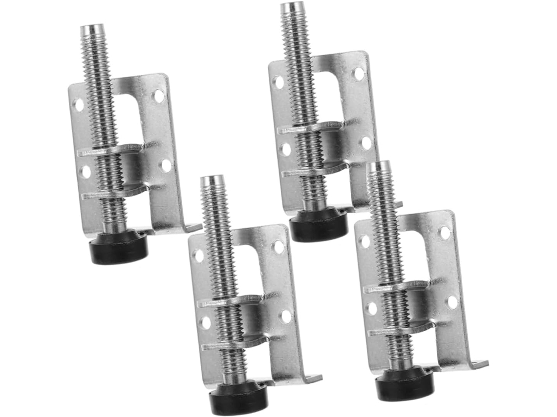 Popetpop Conjunto De 4 Pés Niveladores Ajustáveis Para Mesa, Bancada De Trabalho Reforçada, Pés Niveladores Para Móveis