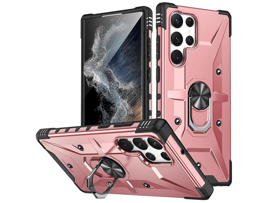 Capa Para Celular Com Suporte De Anel Para Samsung Galaxy S23 Ultra 5g