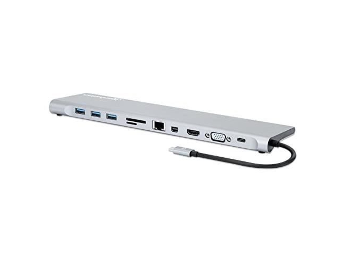 Estação de carregamento 130578 com fio USB 3.2 Gen 1 (3.1 Gen 1) MANHATTAN