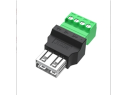 Conjunto De 4 Conectores Usb Sem Solda, Conector Usb Para Celular, Teclado E Mouse Aquaforge (fêmea)