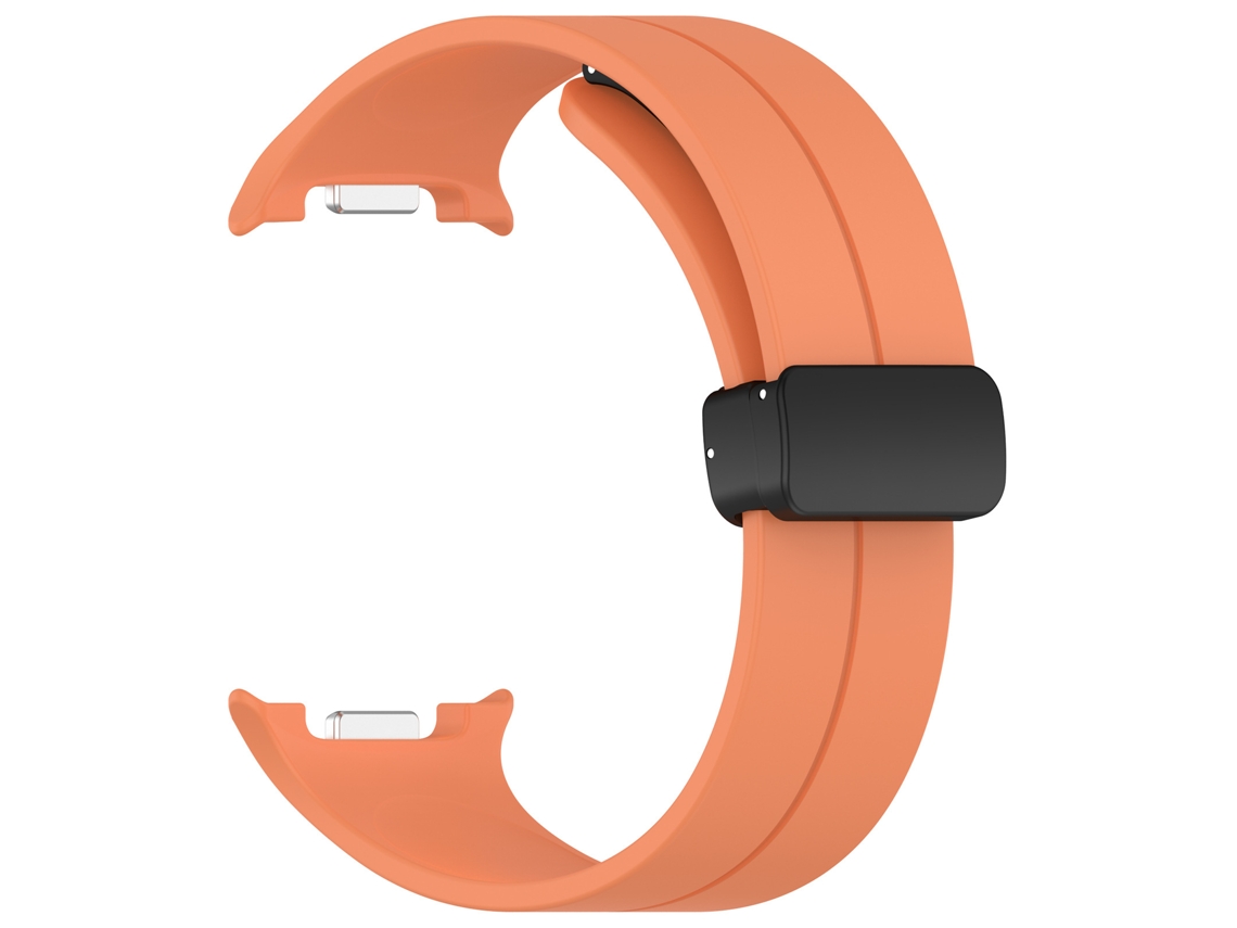 Pulseira Compatível Com Samsung Galaxy Watch9, Pulseira Desportiva Em Silicone Macio. Laranja Hexinyigjly