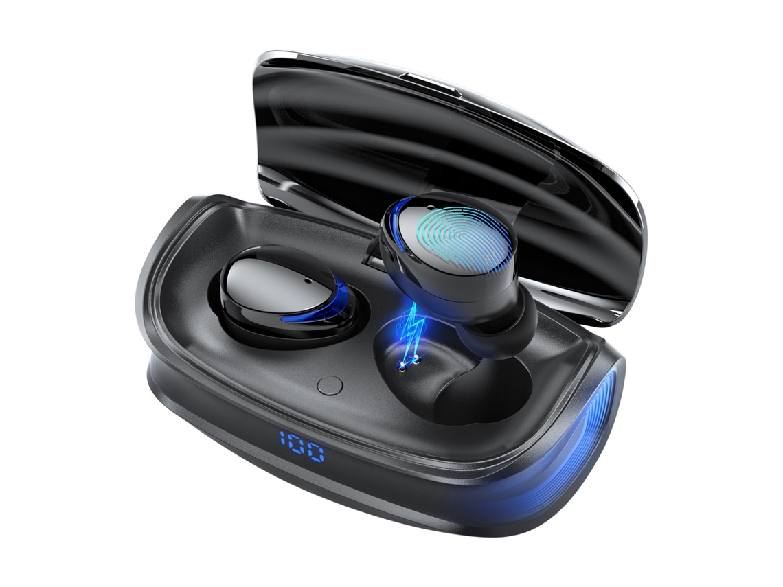 Auriculares Bluetooth Sem Fio com Display Digital Único 5.0 Carro Dirigindo no Ouvido Handfr Ipx5