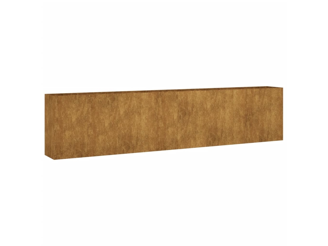 Canteiro Elevado de Jardim VIDAXL Aço Corten (360X40X80 cm)