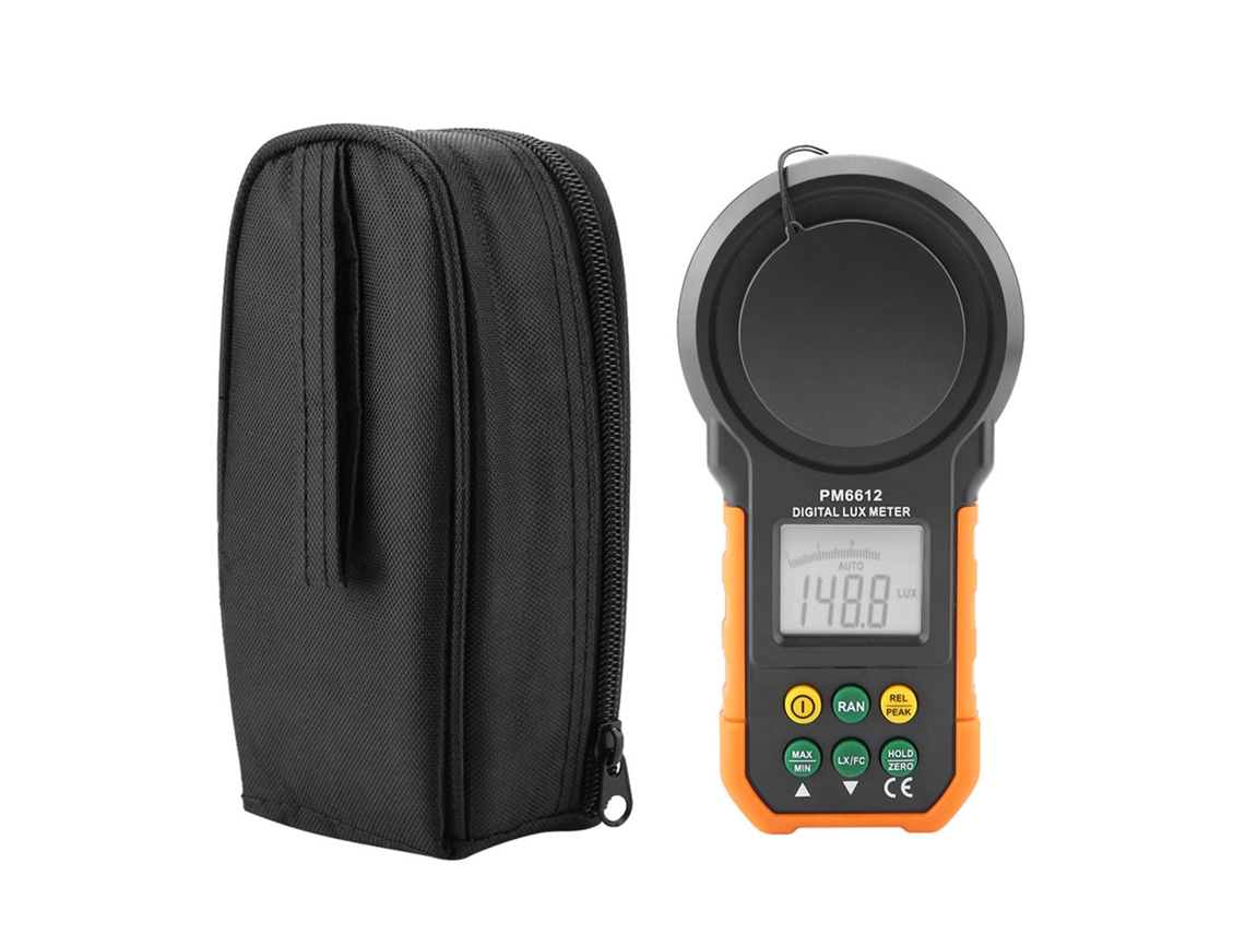 Medidor De Luz Digital Preciso Peakmeter Pm6612 200.000lux