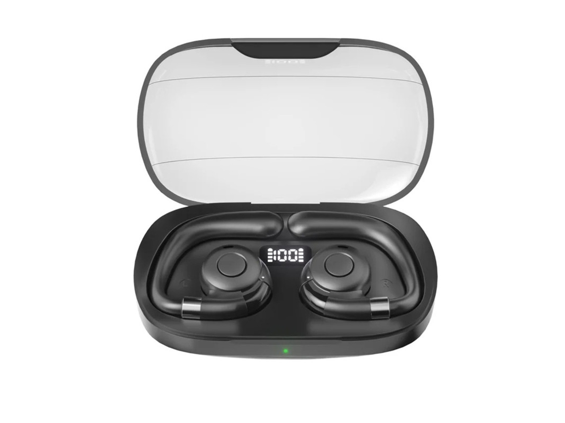 Auriculares Abertos Carregamento Dágua Bestvite Bluetooth Preto