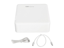 Dock Charger Adapter PD 65W Mali com 5 Portas USB C e Interface RJ45 para Switch