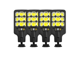Luz solar de rua super brilhante com sensor de movimento pir Ip65 controle remoto | S/MARCA