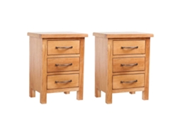 Bedside Cabinet, Bedside Cabinets Vidaxl Marrom Madeira De Carvalho (n/a)