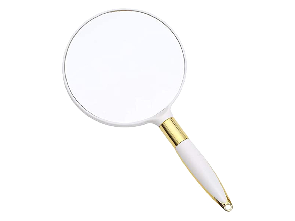 Espejo De Maquillaje Portátil Con Mango Para Hogar Y Viaje, Claro Y Compacto, Ideal Para Regalo