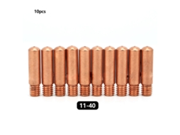 10 Pontas De Contato 11-40 1,0mm Para Pistola Mig Tweco Mini 100l